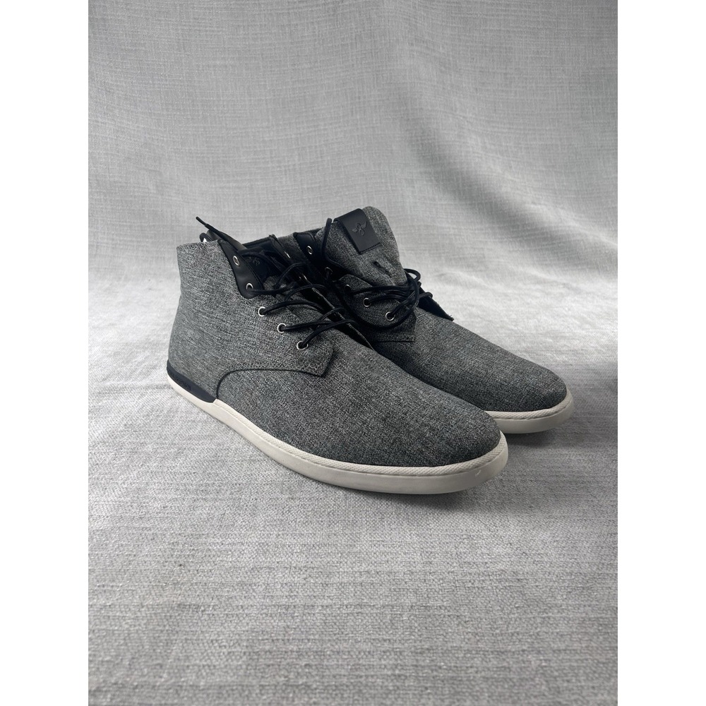 Creative Recreation Vito Mens Sneakers US 17 Black Grey Chambray Mid Top Shoes